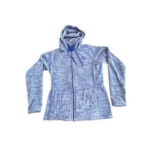 The North Face Women Hoodie Jacket SP Polartec Thermal Pro Fleece Full Zip Blue